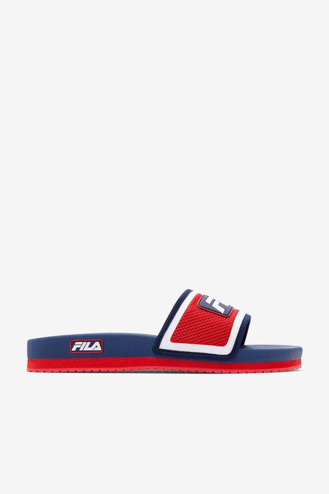 Fila Lunar Slide Sandals Blue - Mens - 86543WODR